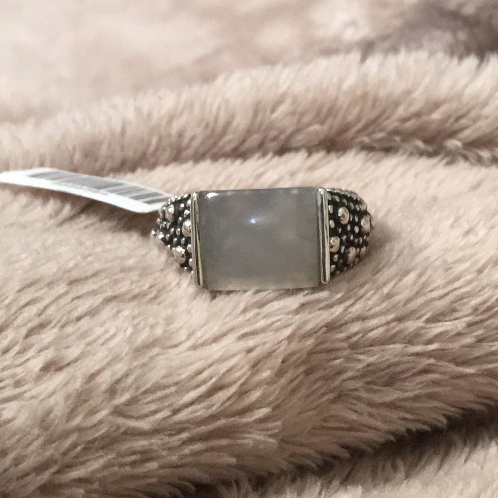 MICHAEL DAWKINS Starry Night Mother of Pearl Sterling Silver 925 Ring Sz 10 NIB - Picture 3 of 8